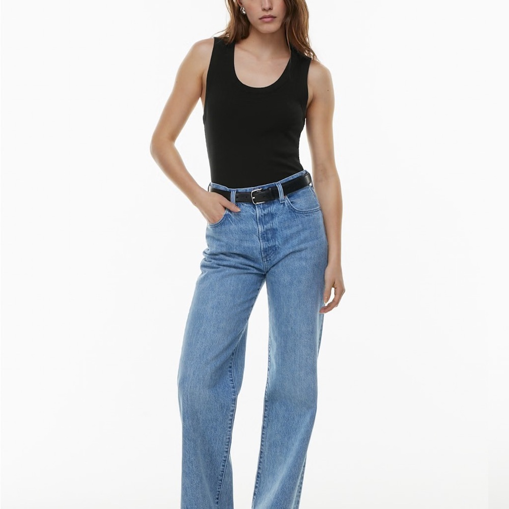 Denim Forum The Farrah Hi-Rise Wide Leg Jeans